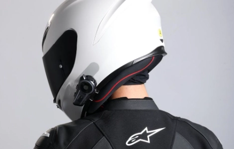 topi keledar alat dengar Bluetooth